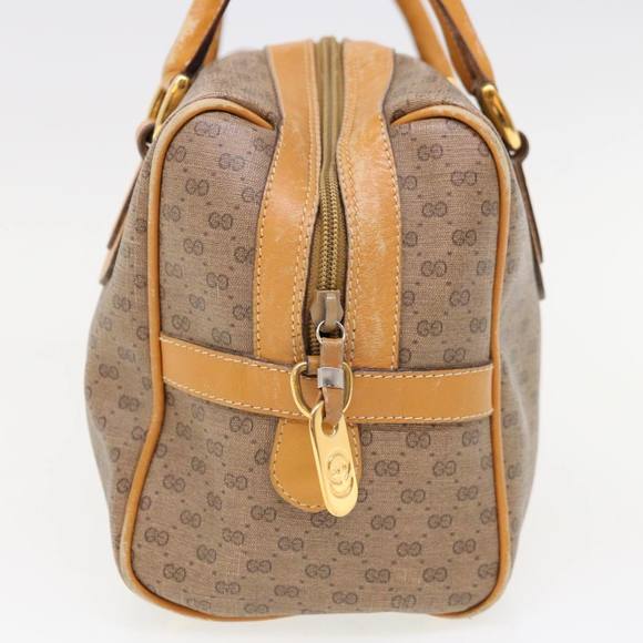 GUCCI Micro GG Supreme Hand Bag PVC Leather Beige 002 58 4422 Auth yk10311 - Picture 4 of 16